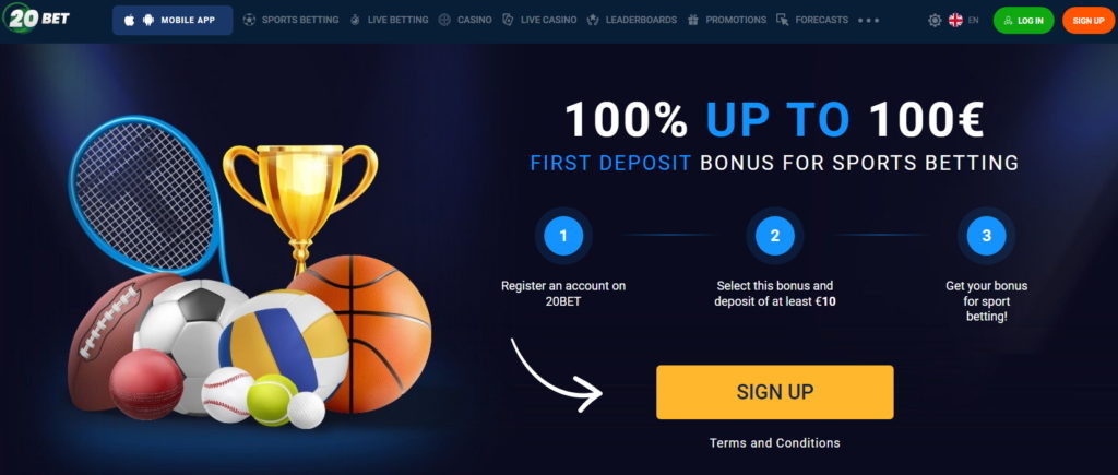 20bet promo code