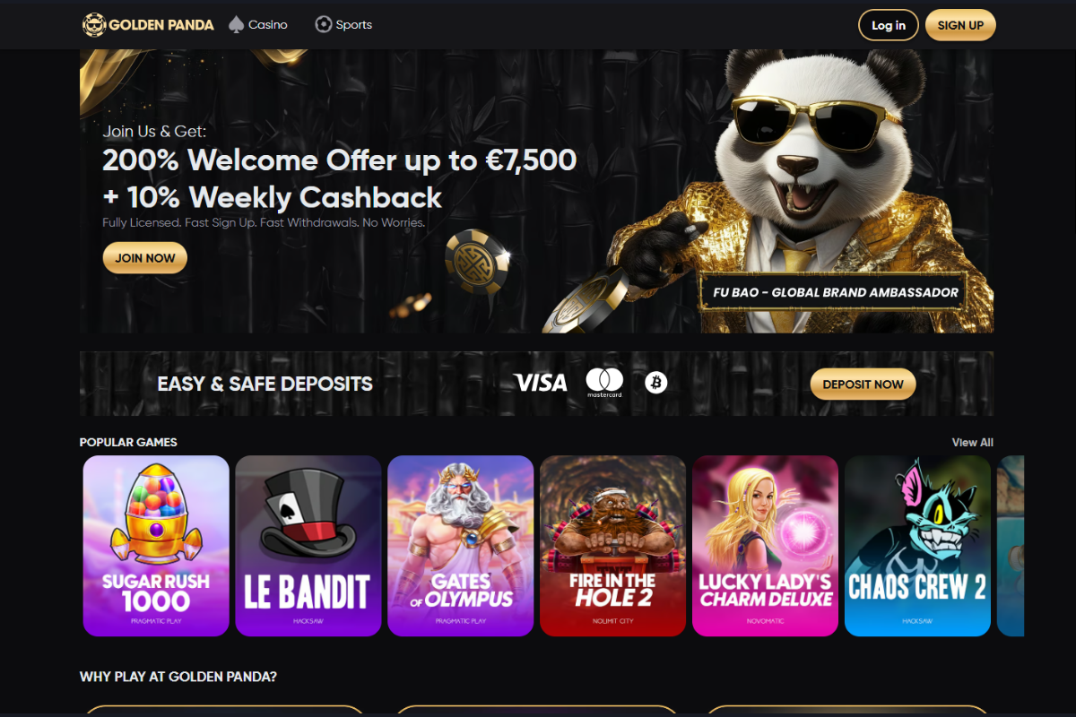 golden panda casino avis