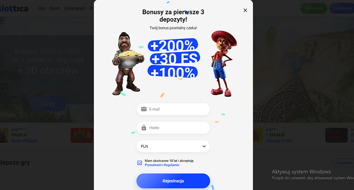 slottica casino login